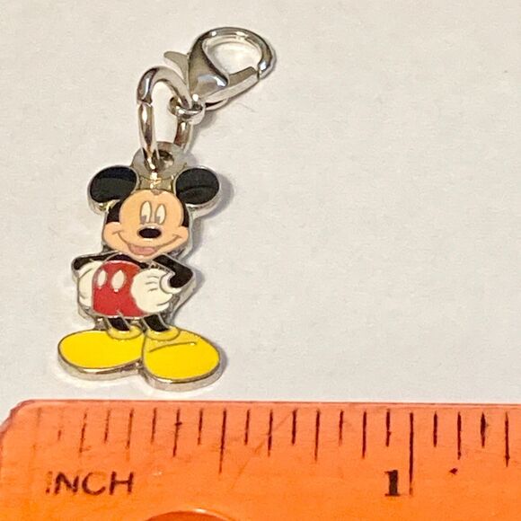Vintage Disney Happy Smiling Mickey Mouse Clip On Charm Zipper Pull Bag Purse - Picture 6 of 7